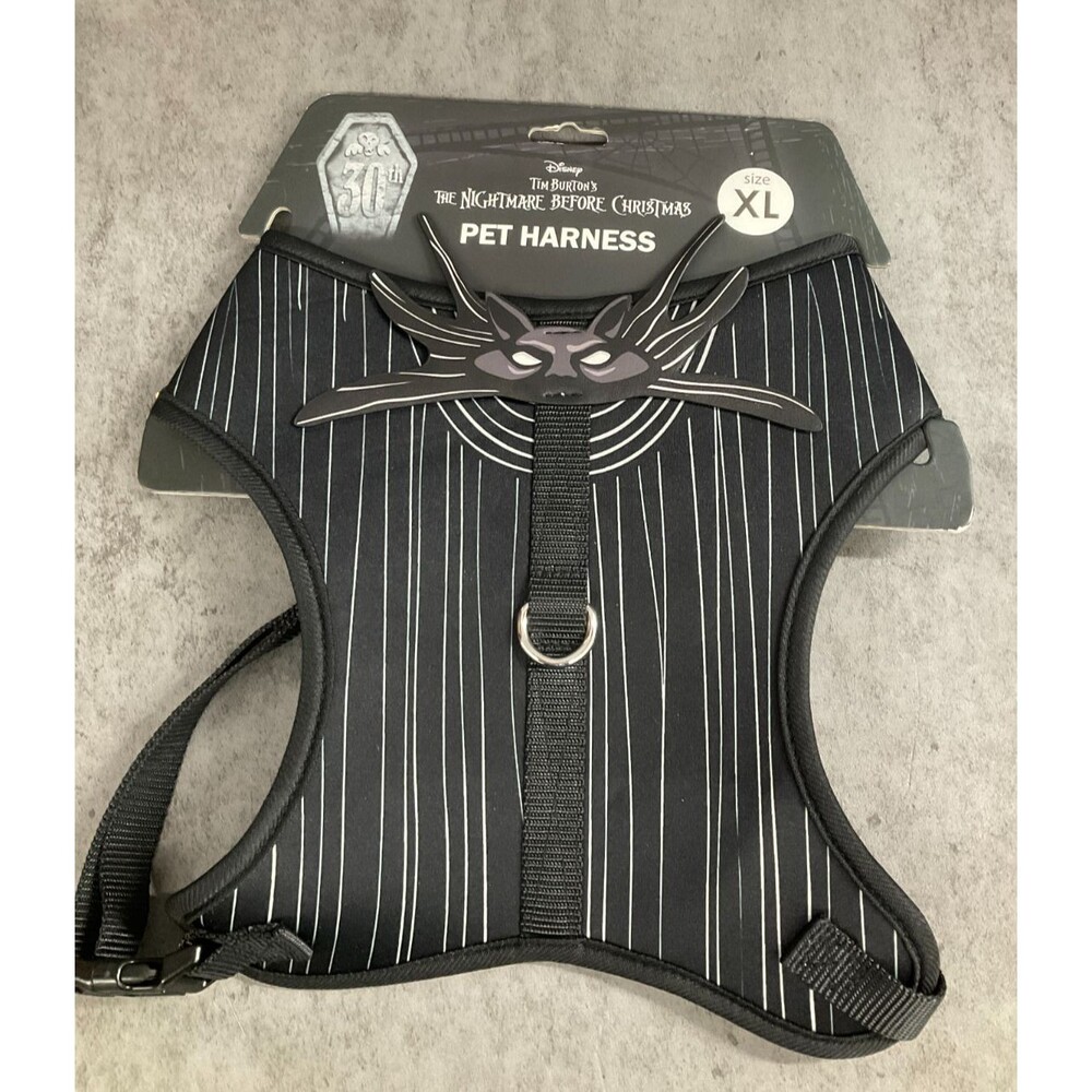 Nightmare before Christmas Jack's Bat bow design Dog Harness XL
